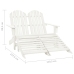 Silla Adirondack de jardín 2 plazas madera maciza abeto blanco