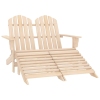 Silla Adirondack de jardín 2 plazas madera de abeto