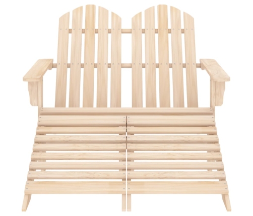 Silla Adirondack de jardín 2 plazas madera de abeto