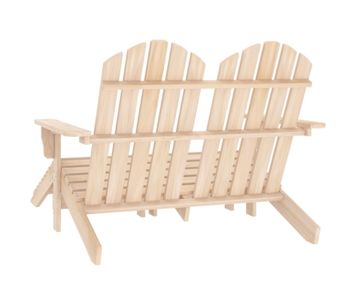 Silla Adirondack de jardín 2 plazas madera de abeto