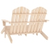 Silla Adirondack de jardín 2 plazas madera de abeto