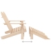 Silla Adirondack de jardín 2 plazas madera de abeto