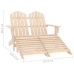 Silla Adirondack de jardín 2 plazas madera de abeto