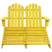 Silla Adirondack de jardín 2 plazas madera de abeto amarillo