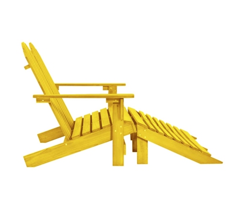 Silla Adirondack de jardín 2 plazas madera de abeto amarillo