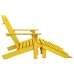 Silla Adirondack de jardín 2 plazas madera de abeto amarillo