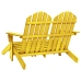 Silla Adirondack de jardín 2 plazas madera de abeto amarillo