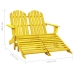 Silla Adirondack de jardín 2 plazas madera de abeto amarillo