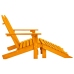 vidaXL Silla Adirondack de jardín 2 plazas madera maciza abeto naranja