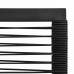 Juego de comedor para jardín 5 piezas ratán PVC negro