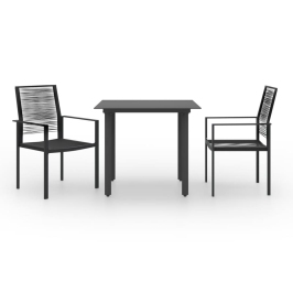 Juego de comedor de jardín 3 piezas