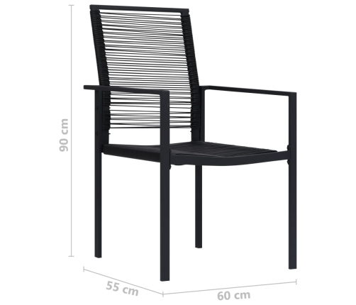 Juego de comedor de jardín 3 piezas