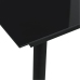 Juego de comedor de jardín 5 piezas ratán PVC negro