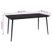 Juego de comedor de jardín 5 piezas ratán PVC negro