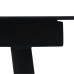 Juego de comedor de jardín 5 piezas ratán PVC negro