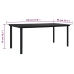 vidaXL Juego de comedor de jardín 9 piezas ratán PVC negro