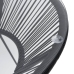 Juego de comedor de jardín 5 piezas ratán PVC negro