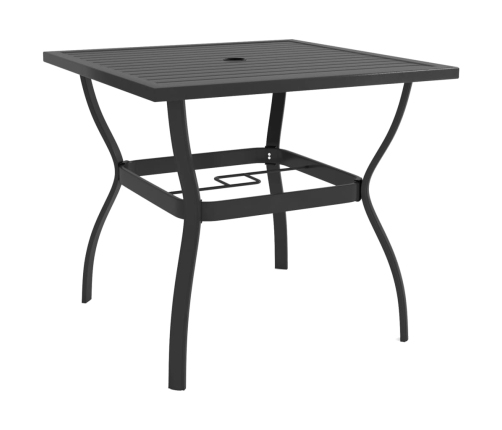 Juego de comedor de jardín 5 piezas textilene y acero