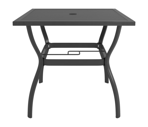Juego de comedor de jardín 5 piezas textilene y acero