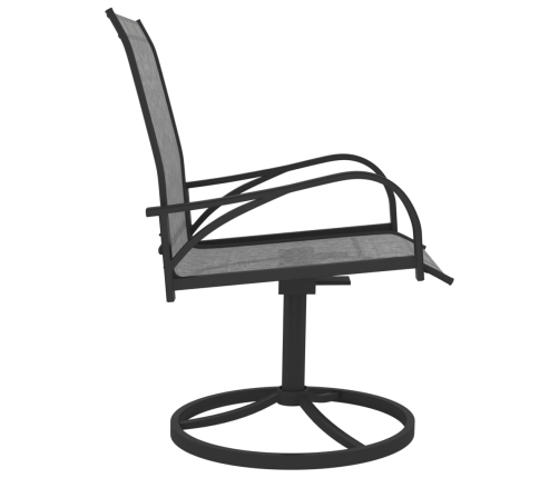 Juego de comedor de jardín 5 piezas textilene y acero