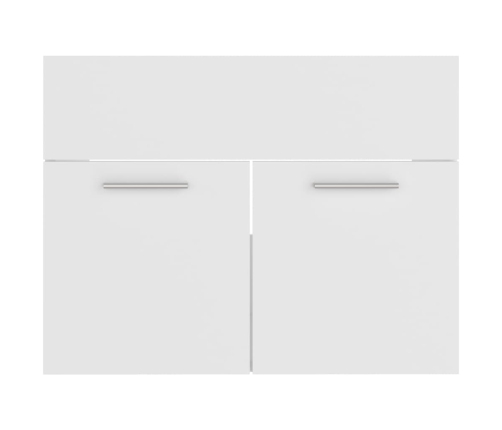 Conjunto de muebles de baño 2 piezas contrachapada blanco