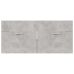 Set muebles de baño 2 piezas madera contrachapada gris hormigón