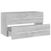 Set muebles de baño 2 piezas madera contrachapada gris hormigón