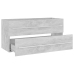 Set muebles de baño 2 piezas madera contrachapada gris hormigón