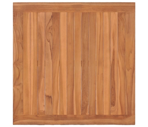 Mesa Batavia de madera maciza de teca 85x85x75 cm