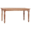 vidaXL Mesa de centro Batavia madera de teca blanco lavado 90x50x45 cm