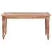 Mesa de centro Batavia madera de teca blanco lavado 90x50x45 cm