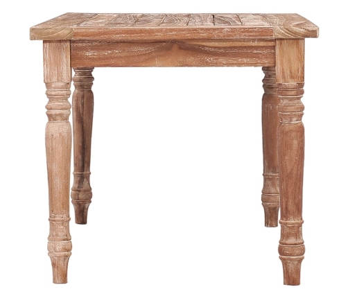 Mesa de centro Batavia madera de teca blanco lavado 90x50x45 cm