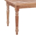 Mesa de centro Batavia madera de teca blanco lavado 90x50x45 cm