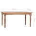 Mesa de centro Batavia madera de teca blanco lavado 90x50x45 cm