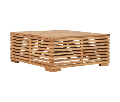 Set de mesa reposapiés de jardín cojín gris oscuro madera teca