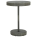 Set muebles bar jardín 5 piezas y cojines ratán sintético gris