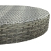 Set muebles bar jardín 5 piezas y cojines ratán sintético gris
