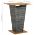 Conjunto de bar para jardín 5 piezas gris