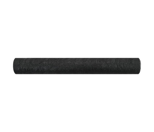 Red de privacidad HDPE negro 1x10 m 75 g/m²