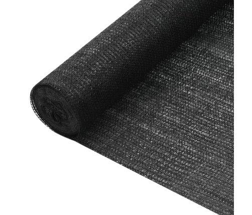 Red de privacidad HDPE negro 1x50 m 75 g/m²