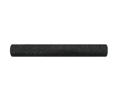 Red de privacidad HDPE negro 1x50 m 75 g/m²