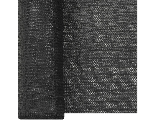 Red de privacidad HDPE negro 1,2x10 m 150 g/m²