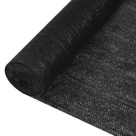 Red de privacidad HDPE negro 1,5x25 m 150 g/m²