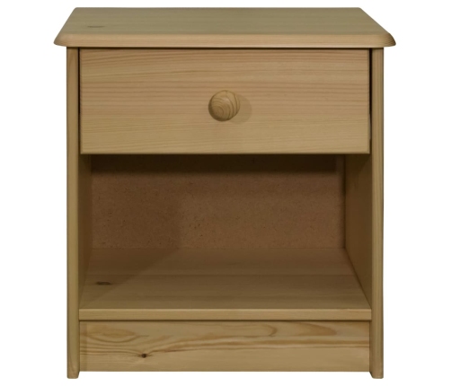 vidaXL Mesita de noche de madera maciza de pino 41x30x42 cm