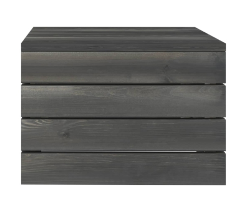 Muebles de jardín de palets 2 piezas cojines madera maciza pino