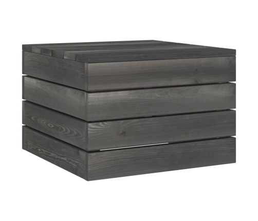 Muebles de jardín de palets 2 piezas cojines madera de pino