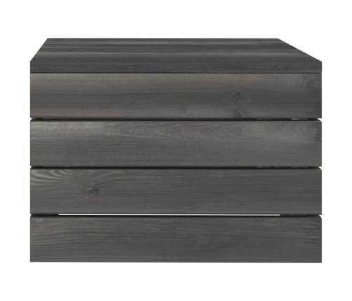Muebles de jardín de palets 2 piezas cojines madera de pino