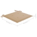 Sillas Batavia 2 uds teca maciza con cojines beige