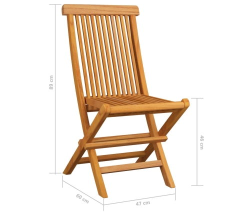 Sillas de jardín 2 uds con cojines verde brillante madera teca