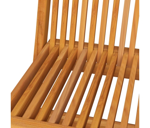Sillas de jardín 2 uds con cojines verde brillante madera teca